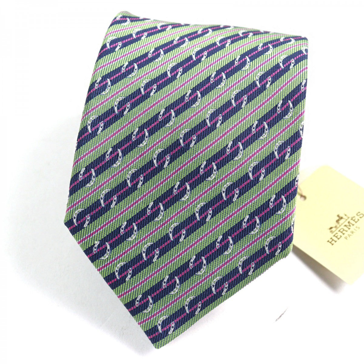 HERMES tie 659087T Main: 100% silk multicolor CRAVATE SOIE LOURDE mens