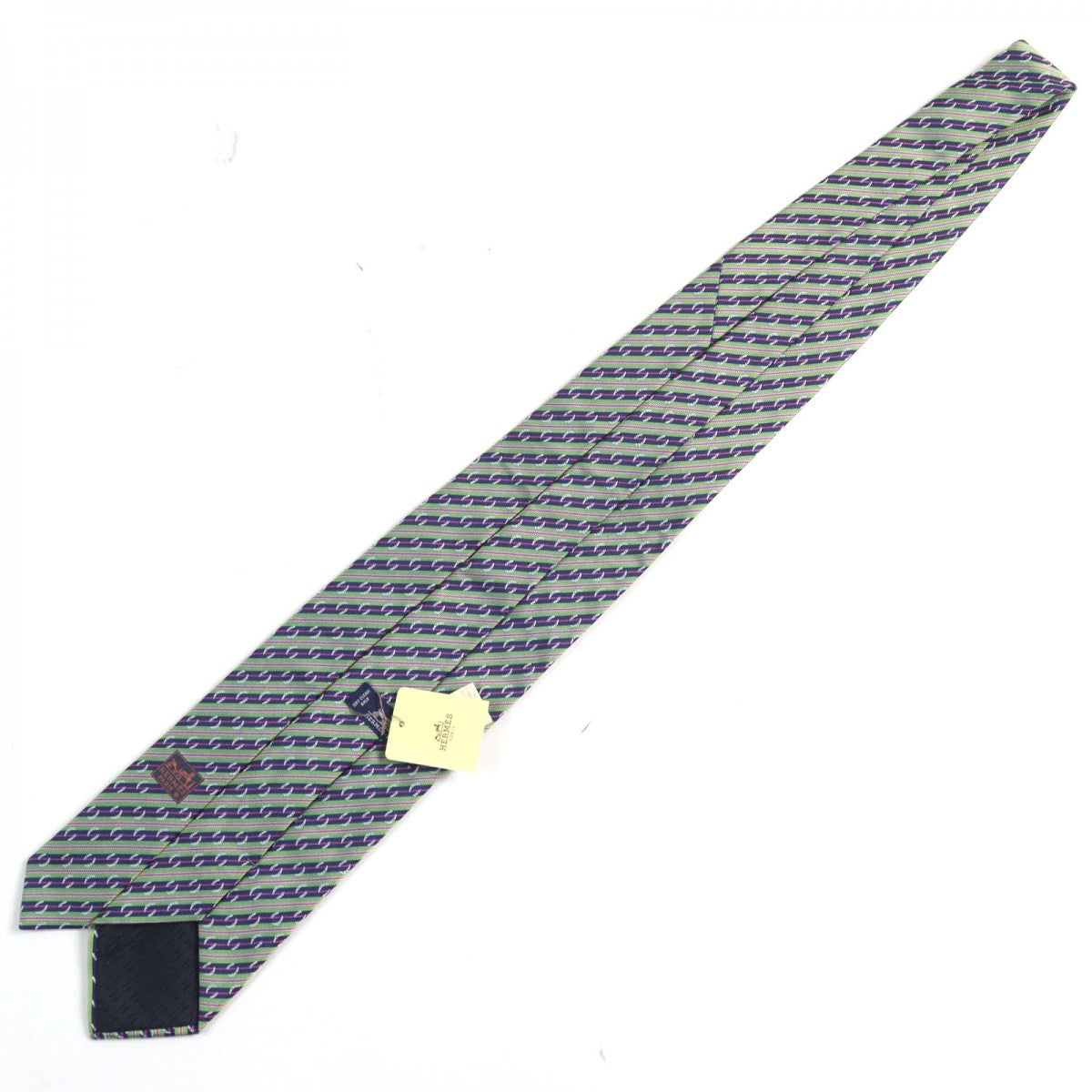 HERMES tie 659087T Main: 100% silk multicolor CRAVATE SOIE LOURDE mens