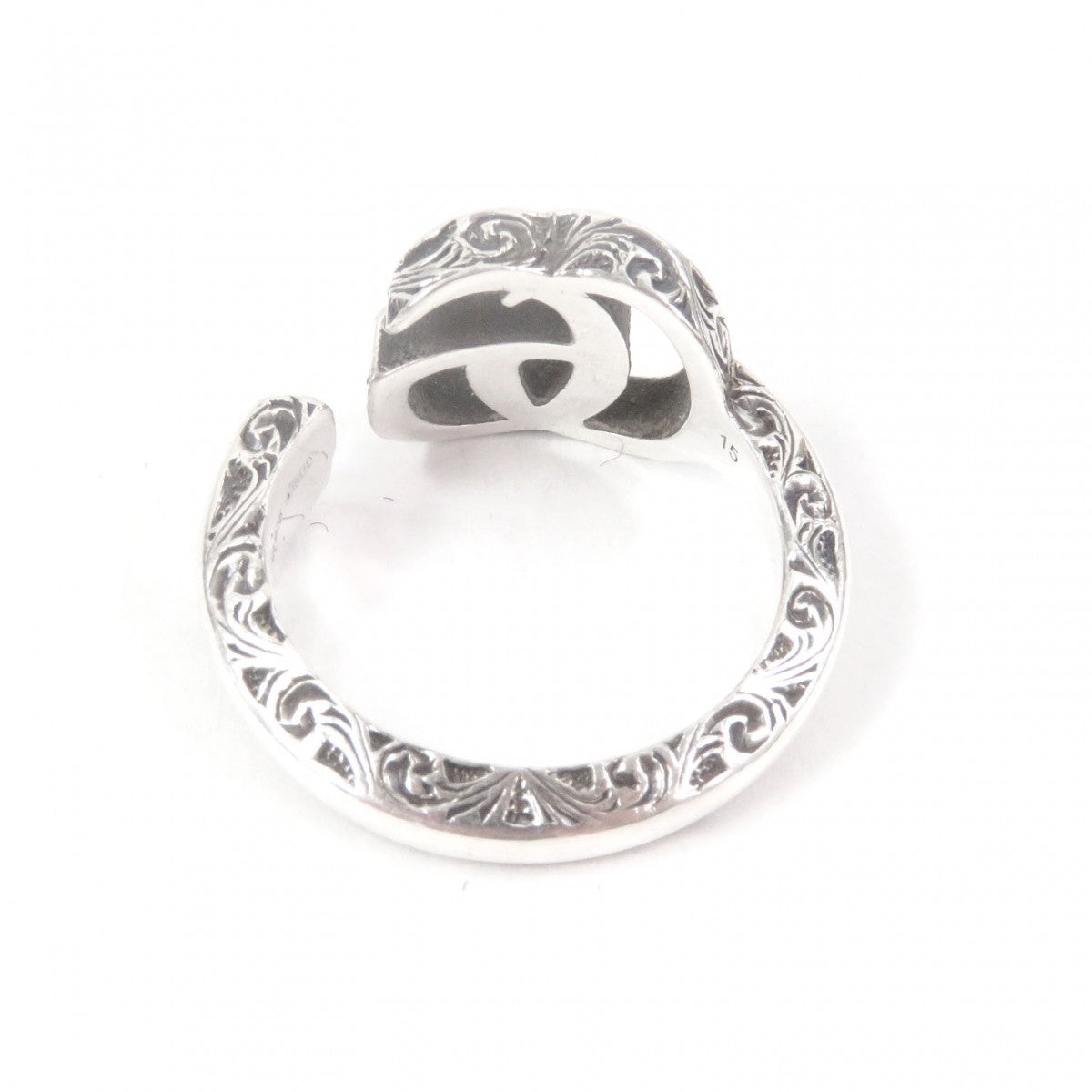 GUCCI Ring 627760 Mainï¿½FSV925 Silver Arabesque mens