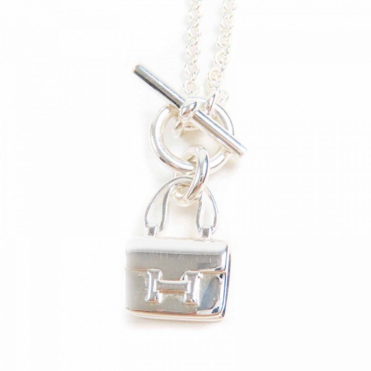 HERMES Necklace Main�FAG925 Silver Constance Amulet Women