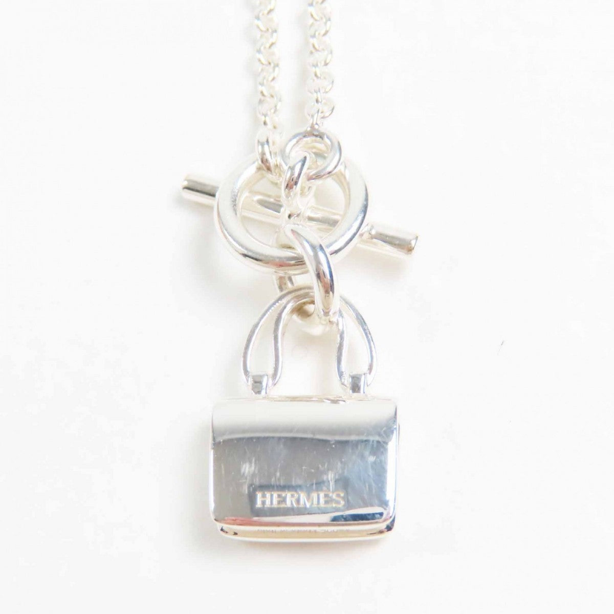 HERMES Necklace Main�FAG925 Silver Constance Amulet Women