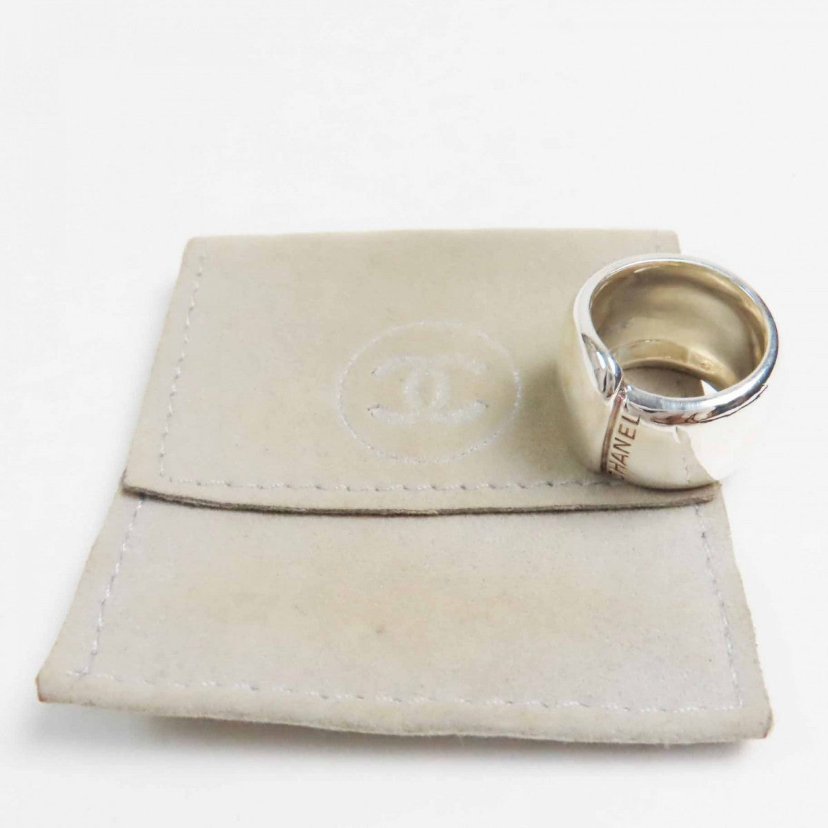 CHANEL Ring MainÃ¯Â¿Â½FSV925 Silver logo Women
