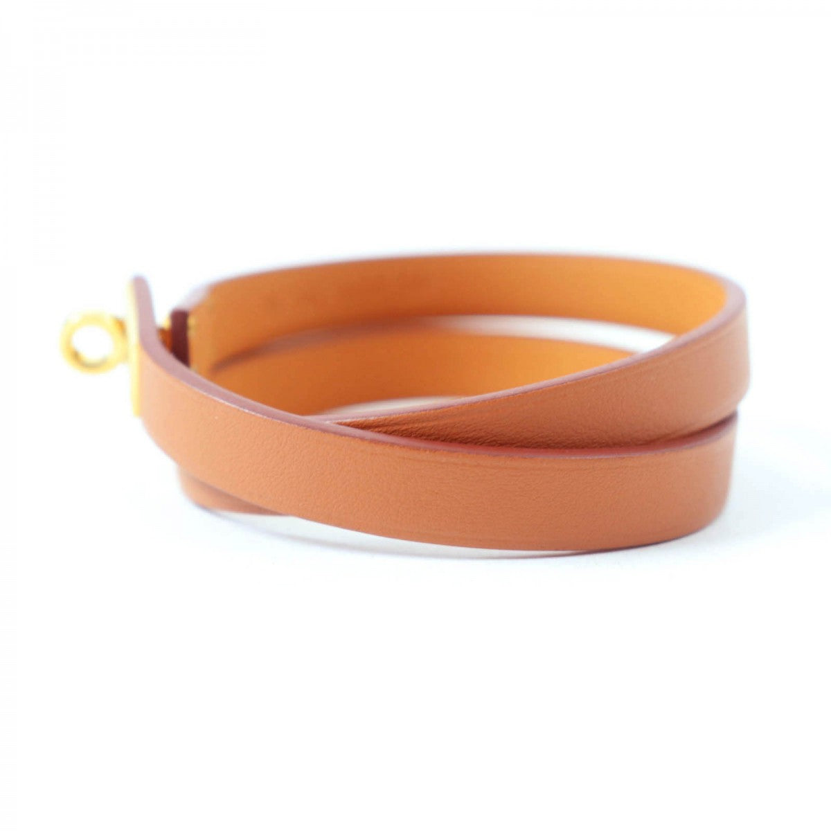 HERMES bracelet Main: Vaux Swift gold mini kelly double tour Women