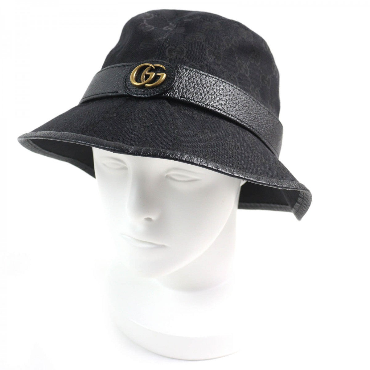 GUCCI hat 576587 Outer material: 68% polyester, Outer material: 16% cotton, Outer material: 16% nylon, Part: 50% rayon, Part: 50% cotton black mens