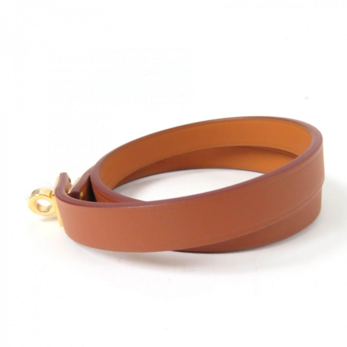 HERMES bracelet Main: Leather Brown Mini Kelly Double Tour Bracelet Women