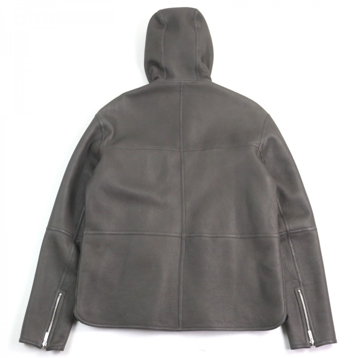 HERMES Blouson 053265HATC54 Main: Sheepskin, Part: Cowhide, Part: 100% Cupra Charcoal gray mens