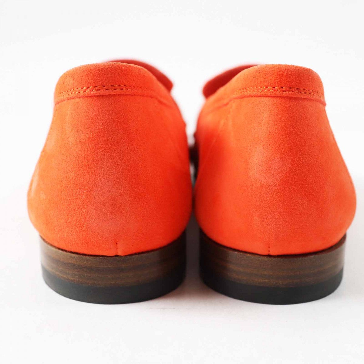 HERMES loafers Main: Chevre Verois Orange moccasins paris Women 37