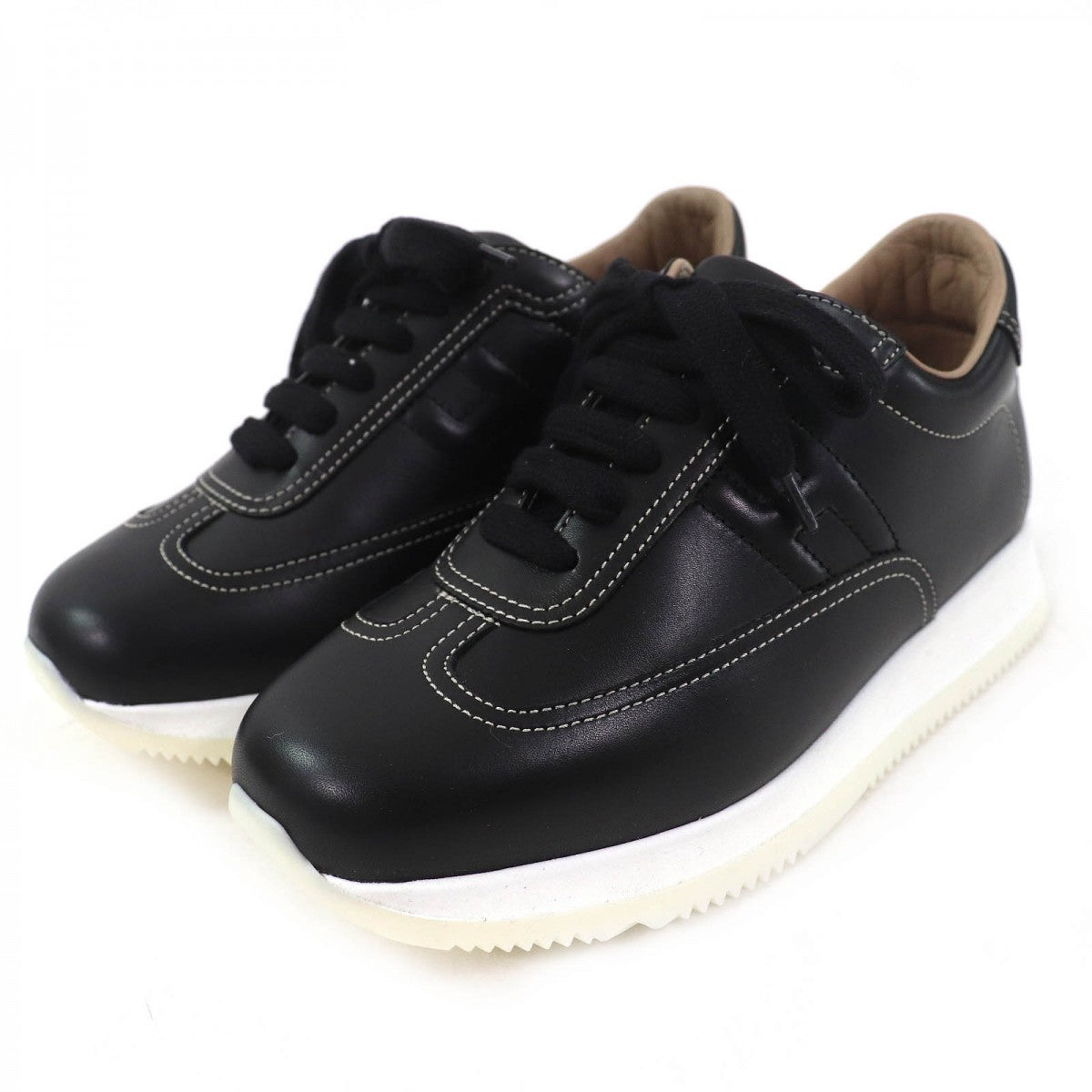 HERMES sneakers 192214Z Main: Leather black quick Women 35