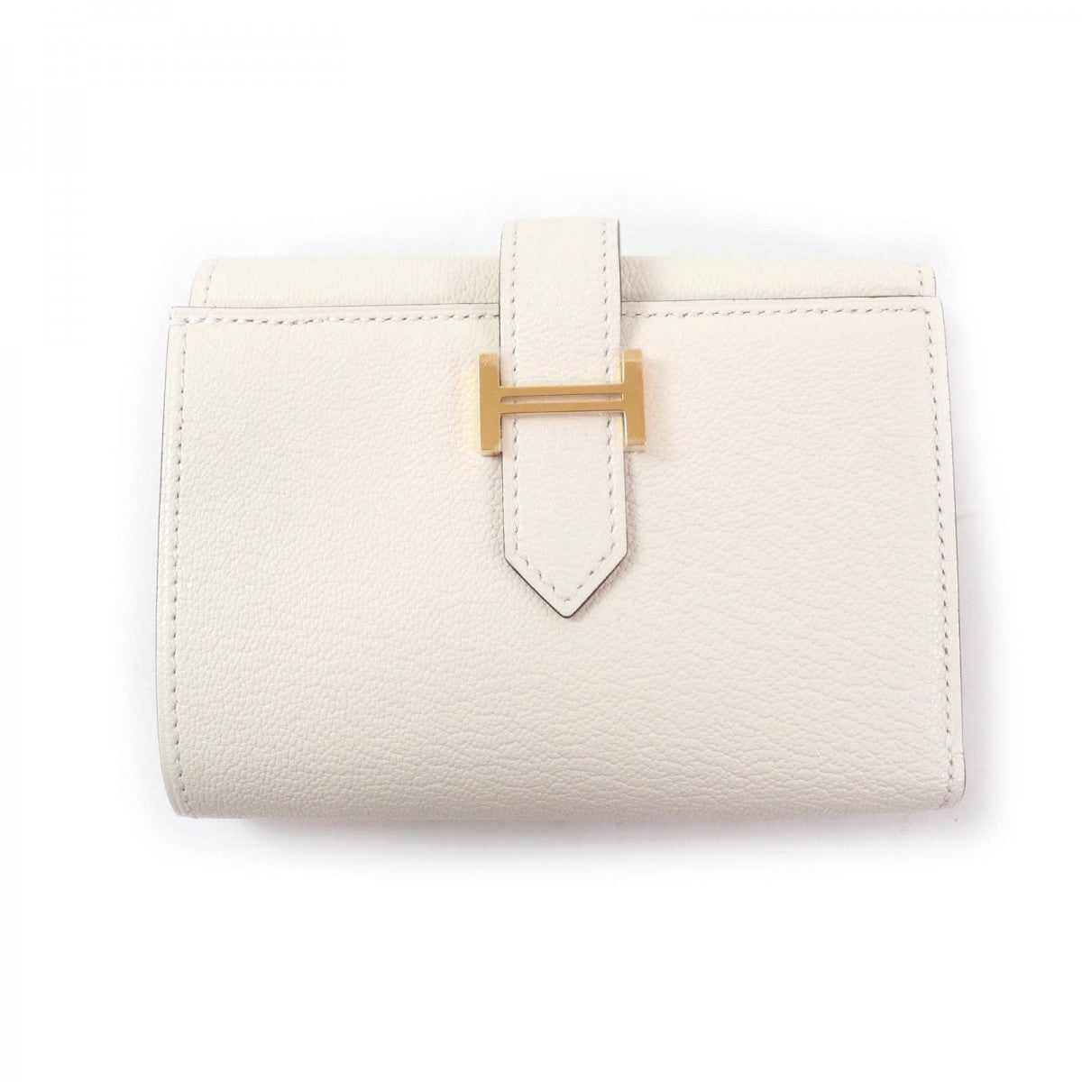HERMES Tri-fold wallet Main: Chevre Nata Bearn combine Women