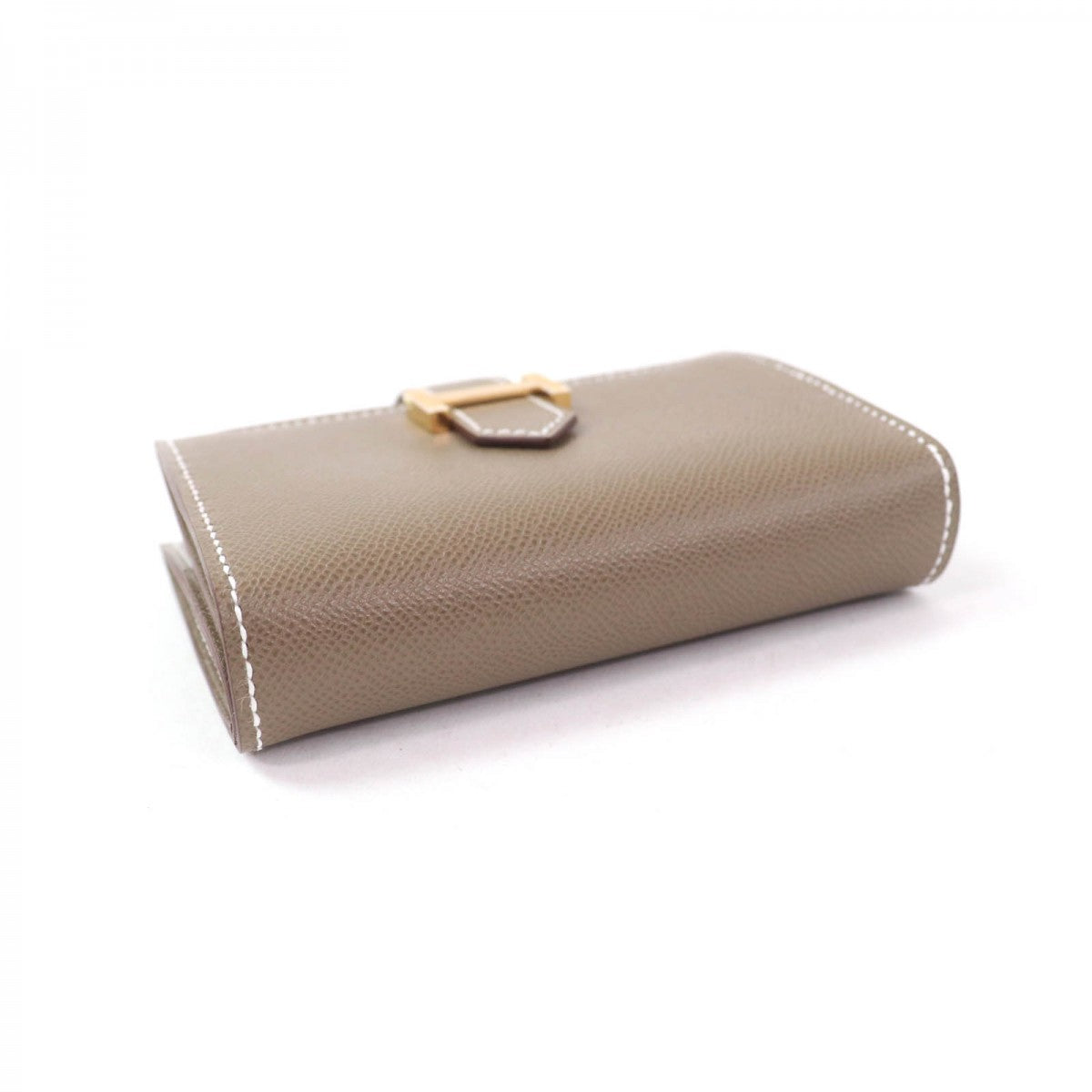 HERMES Card Case Main: Madame Veau Etope Bearn Mini Women