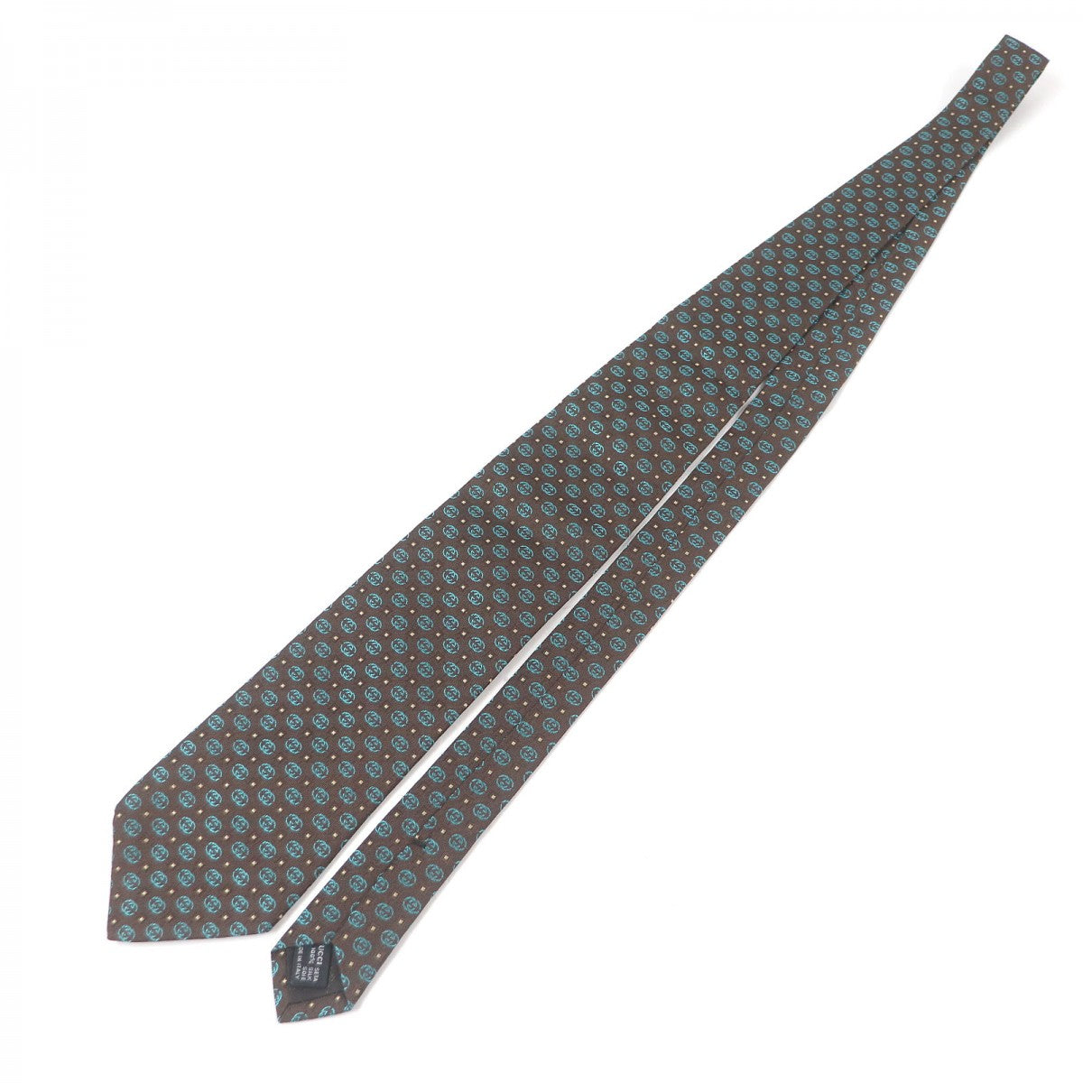 GUCCI tie Main: 100% silk Brown mens