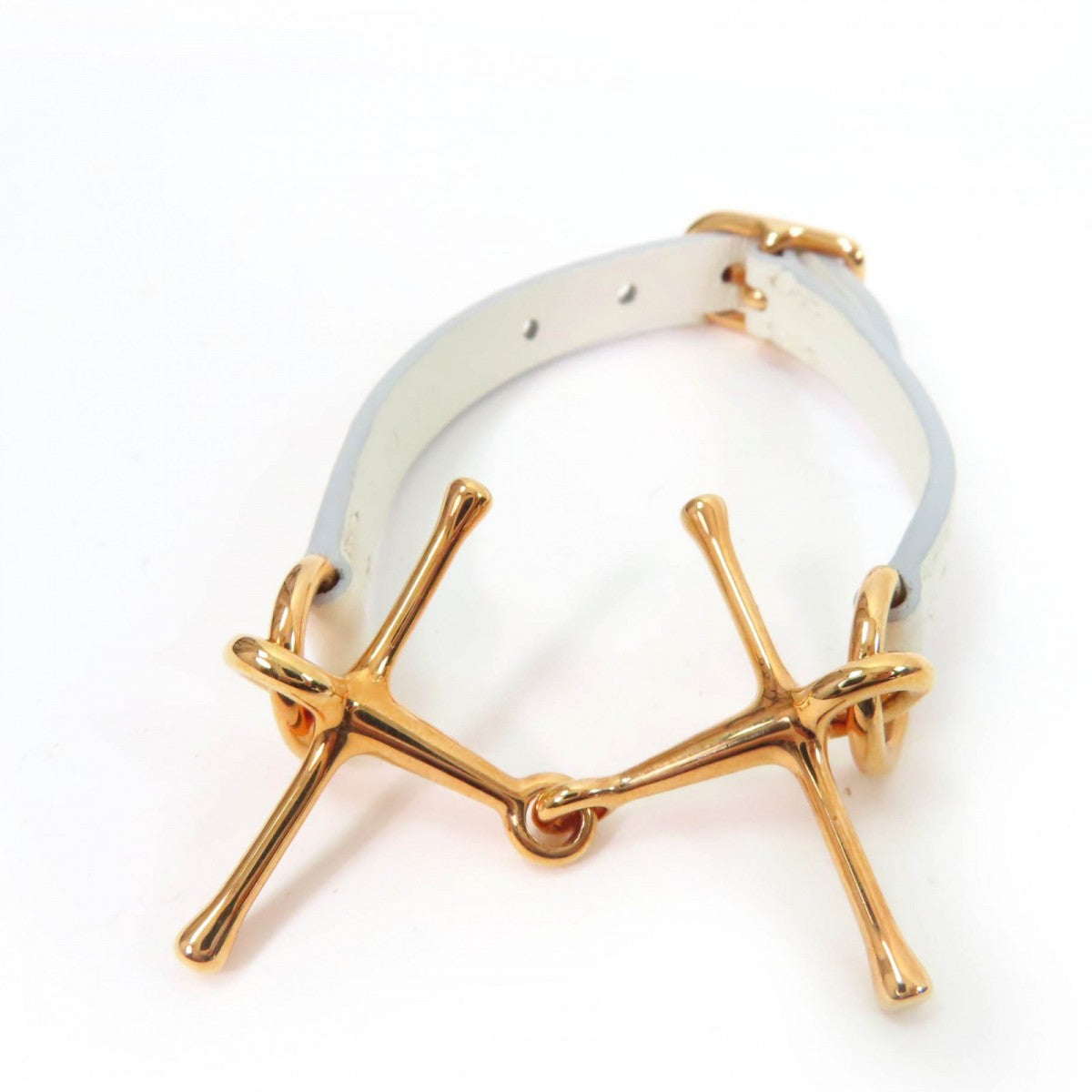 HERMES bracelet Main: Leather white Mole Bracelet Women