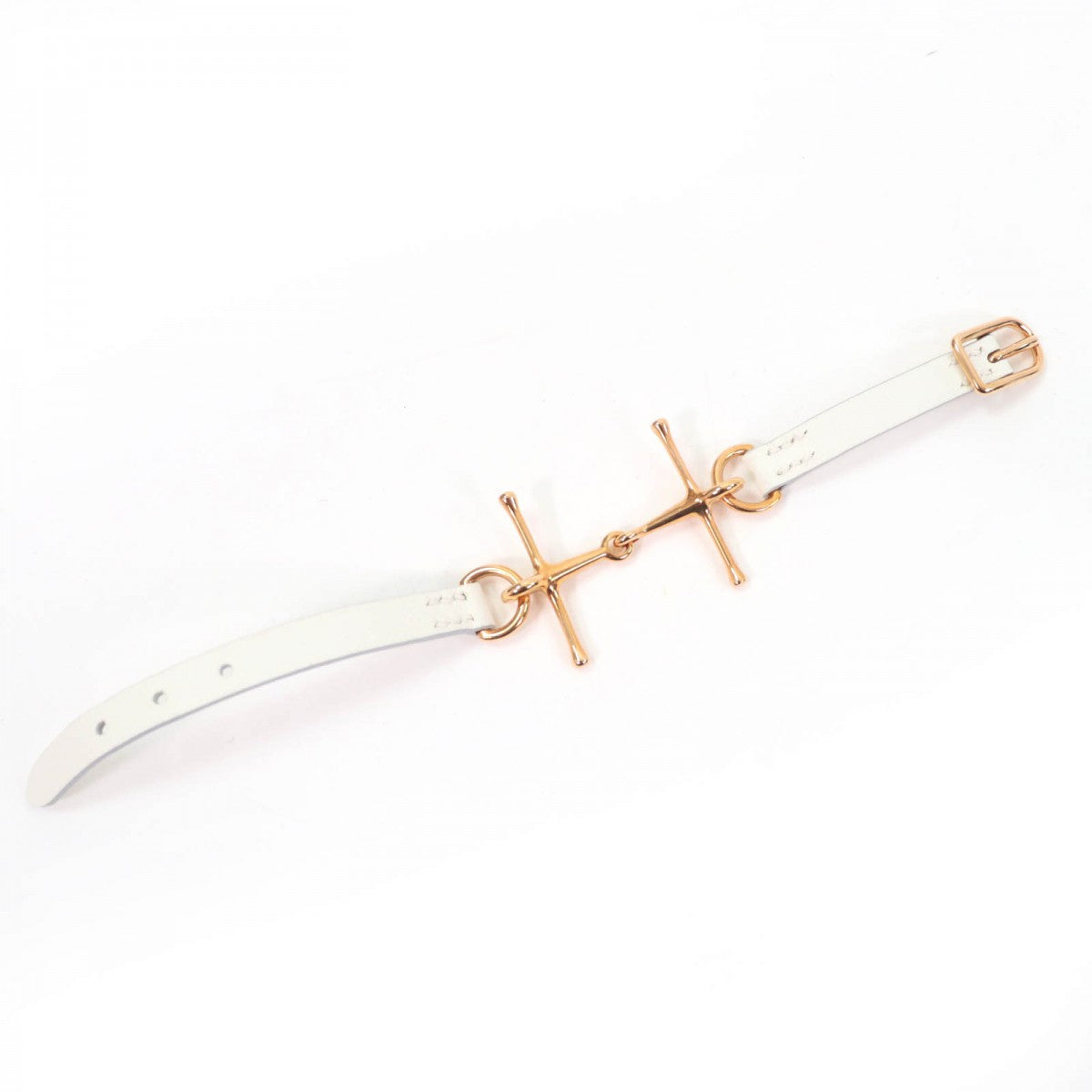 HERMES bracelet Main: Leather white Mole Bracelet Women