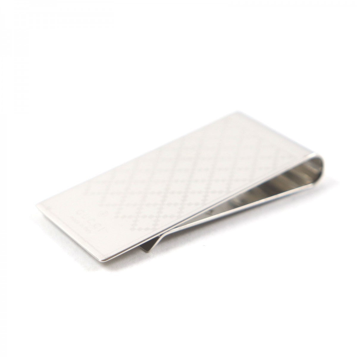GUCCI Money clip 295837 Stainless Steel Silver Diamante mens