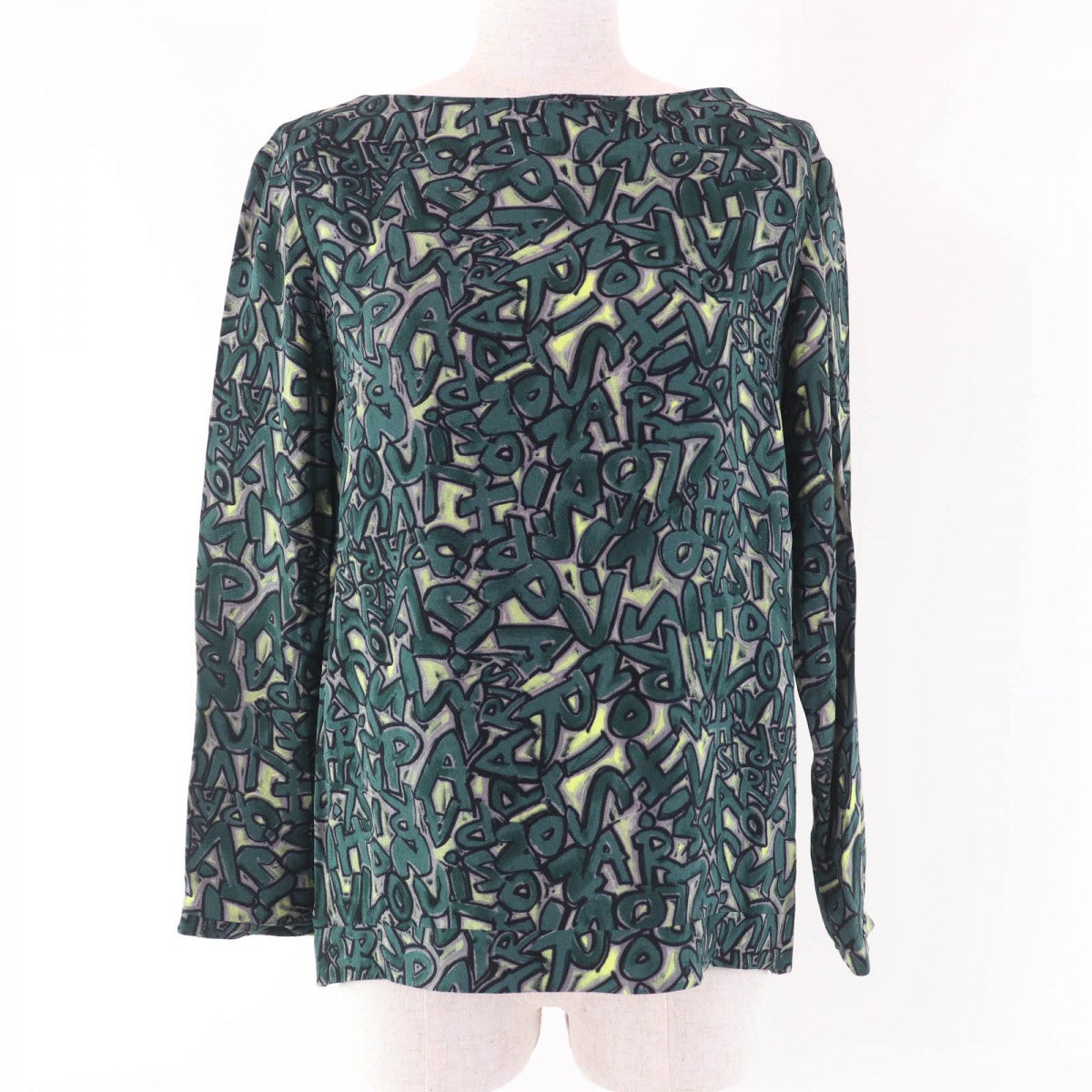 LOUIS VUITTON blouse Main: 100% rayon green Women 36