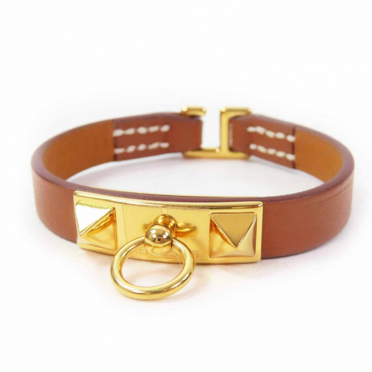 HERMES bracelet Main: Leather Brown reval mini Women