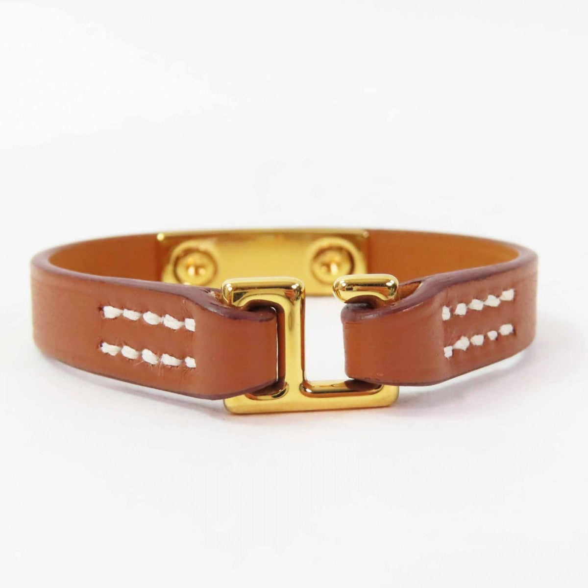 HERMES bracelet Main: Leather Brown reval mini Women