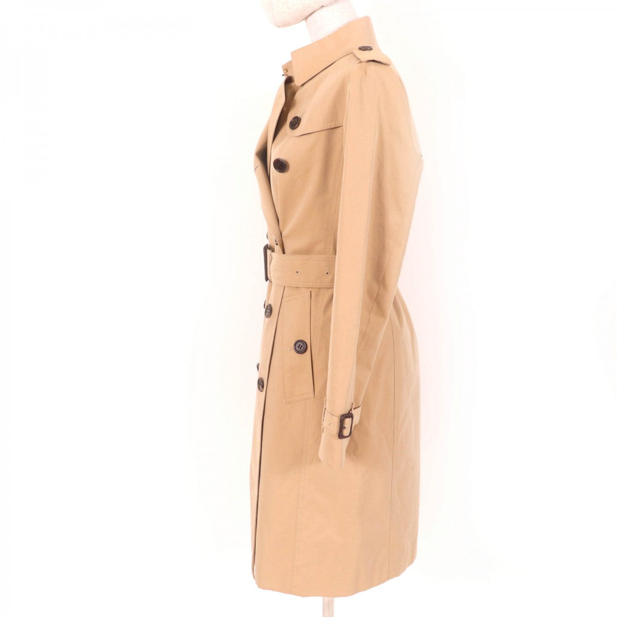 BURBERRY LONDON trench coat Main: 100% cotton, Part: Cowhide, Lining: Cotton, Sleeve lining: Cupra, Liner: 100% wool beige Women 36