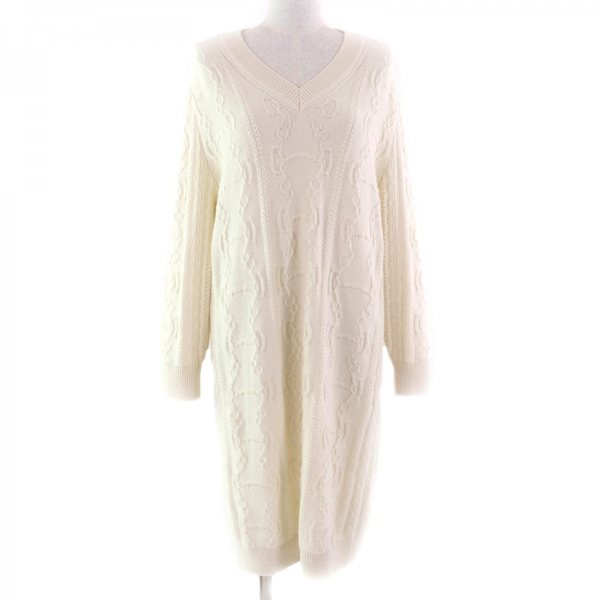 HERMES one piece 2H2509D6 wool off white 34