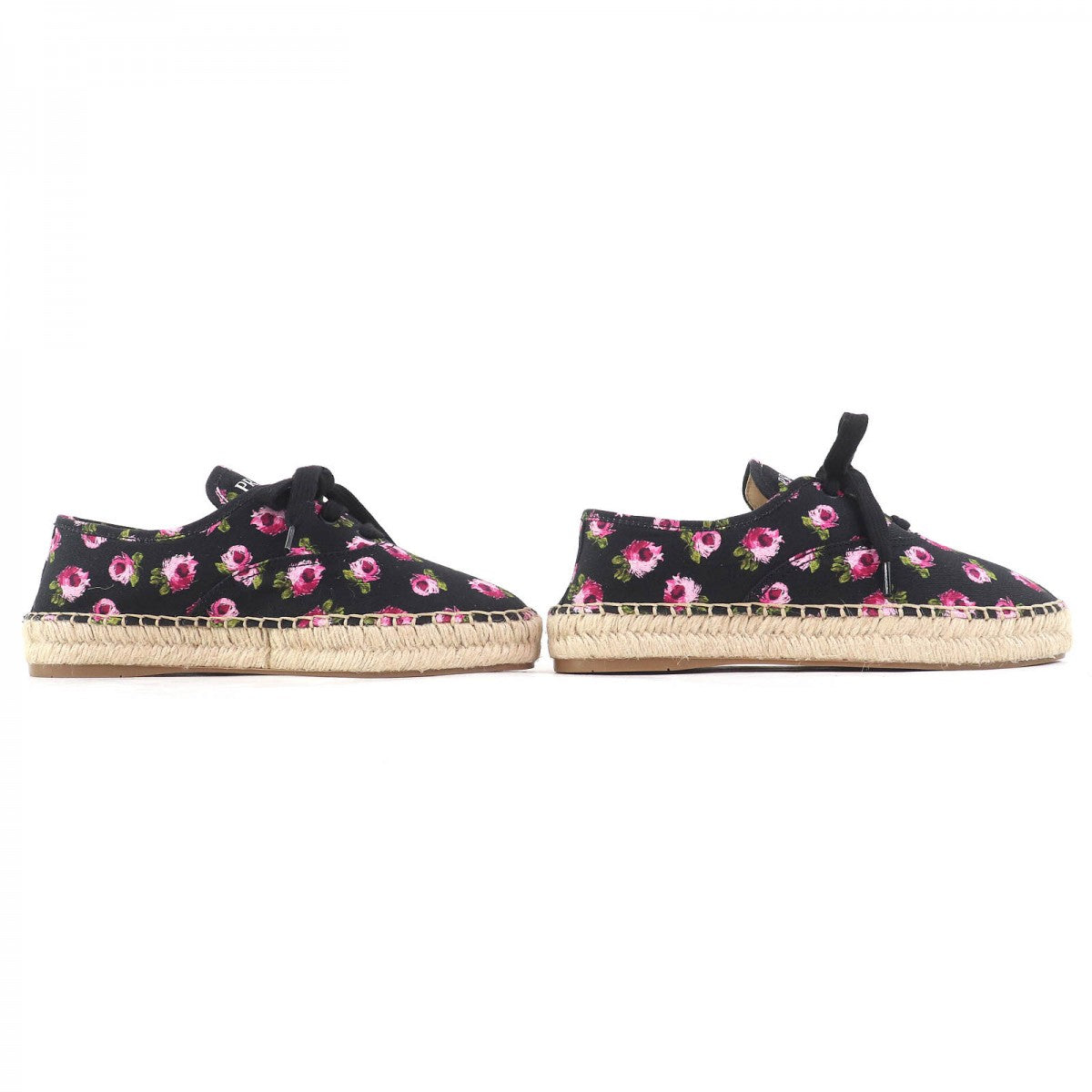 PRADA sneakers 1E988L Main: Canvas Black Pink type GABARDINE Women 36.5