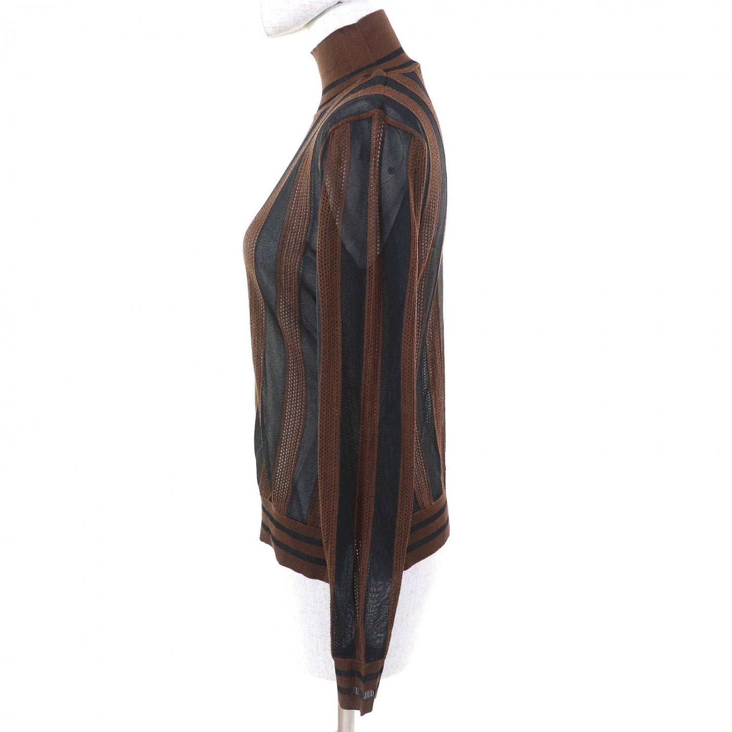 FENDI tops FZY923 silk Brown Black type 38