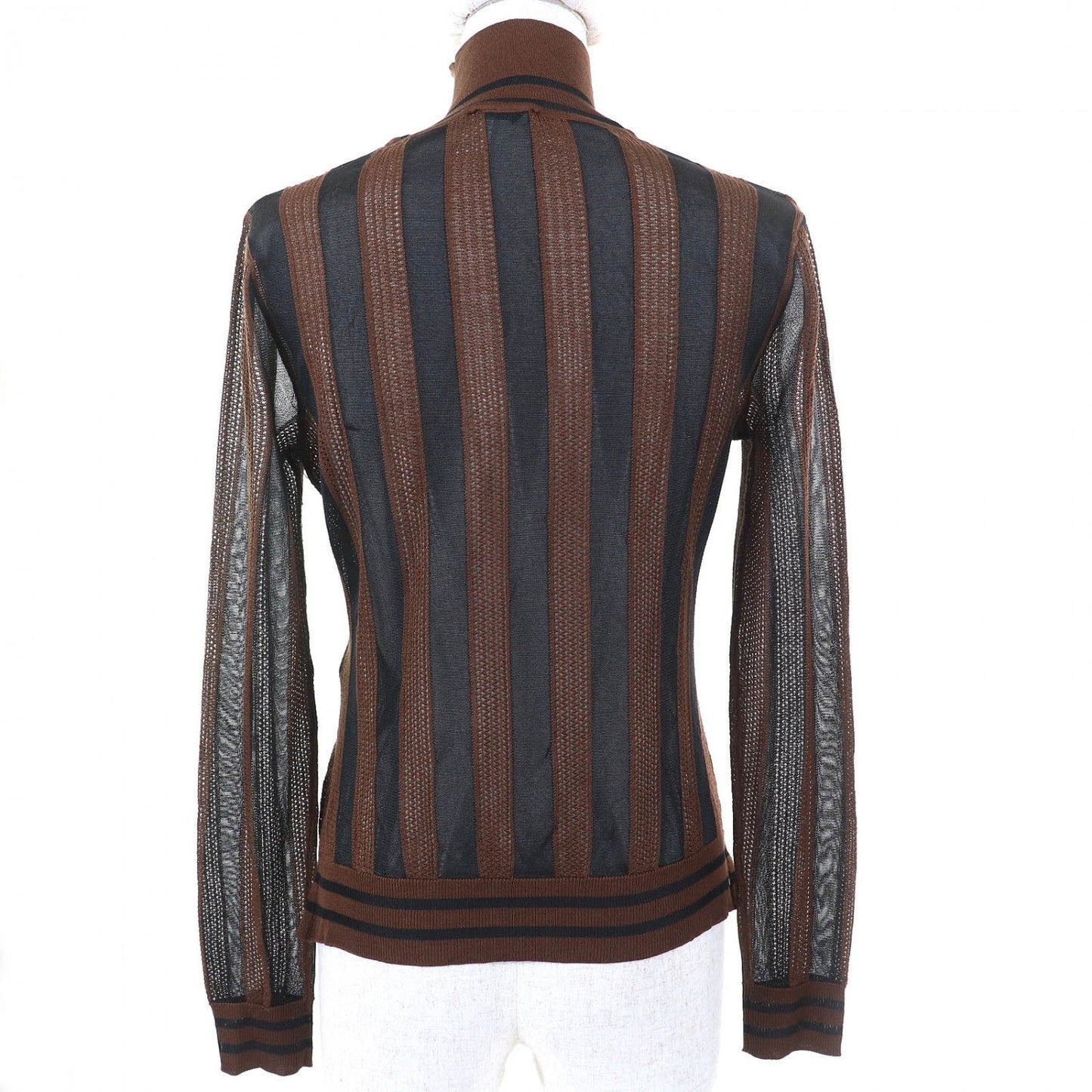 FENDI tops FZY923 silk Brown Black type 38