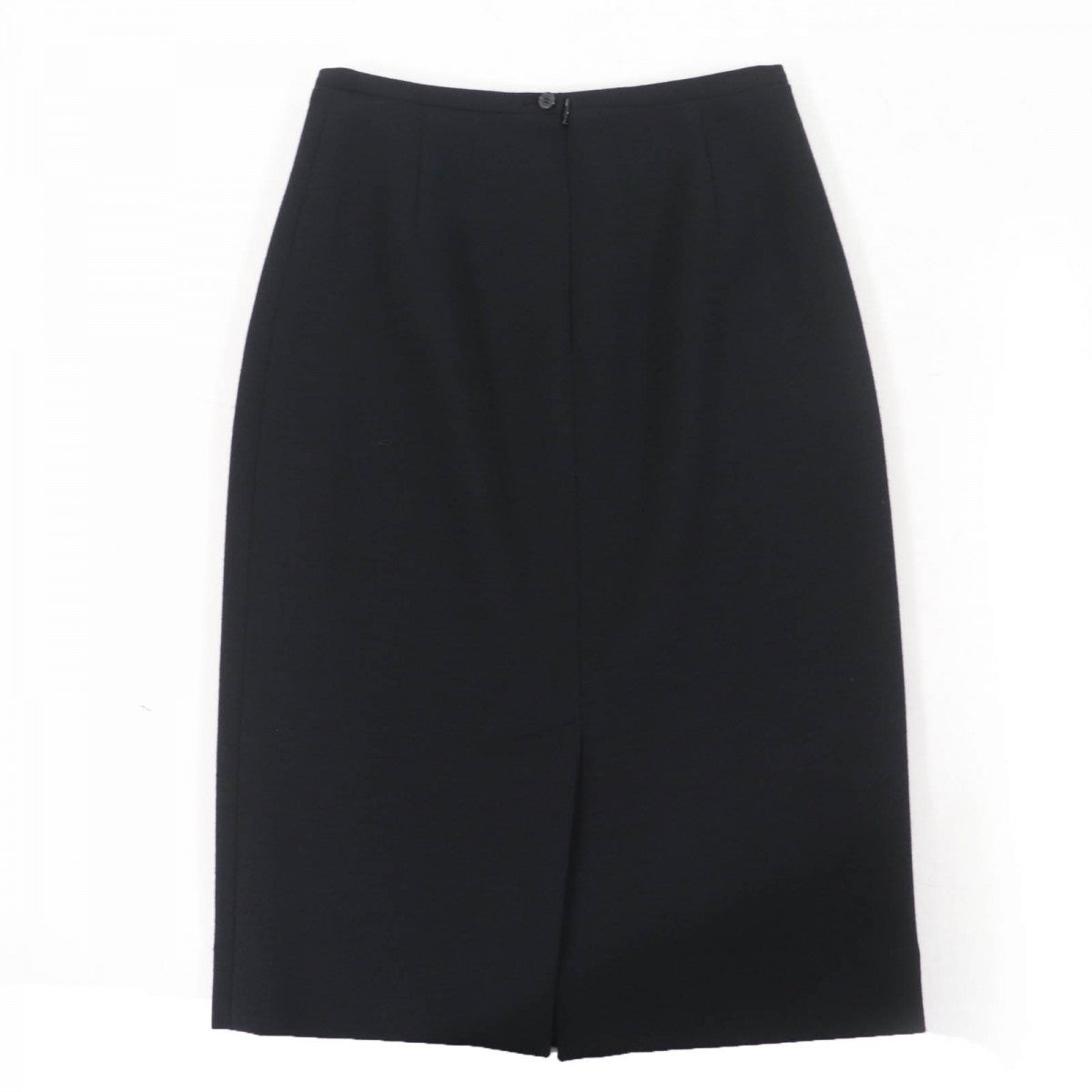 HERMES Tight Skirt Main: 100% wool, Lining: 100% silk black Women 34