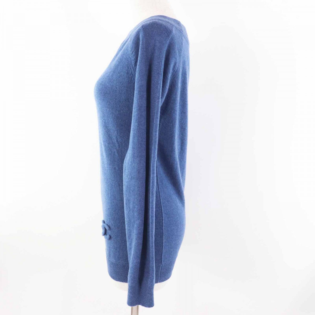 CHANEL knit P48050 Main: 100% cashmere blue Women 34