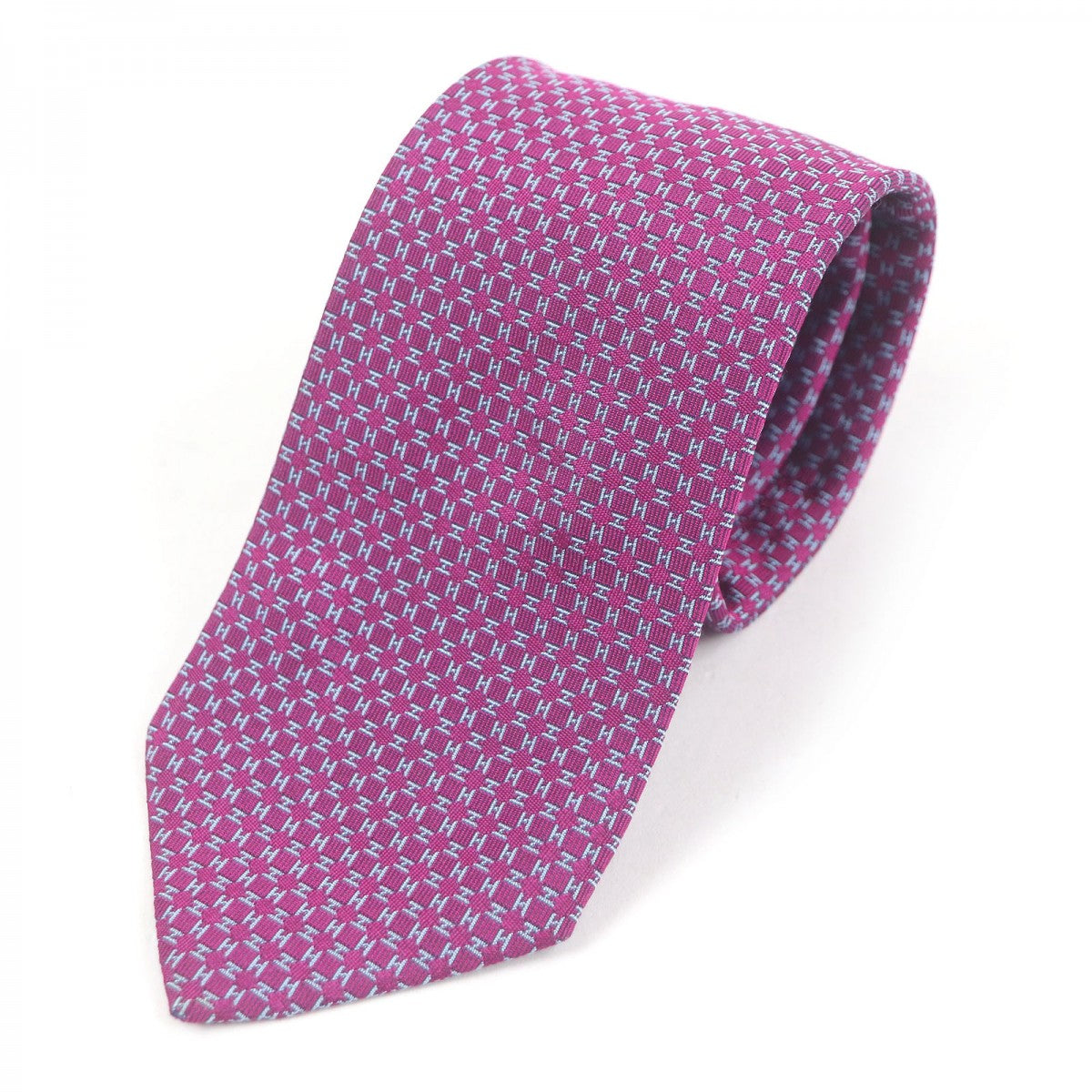 HERMES tie 659165T Main: 100% silk purple mens