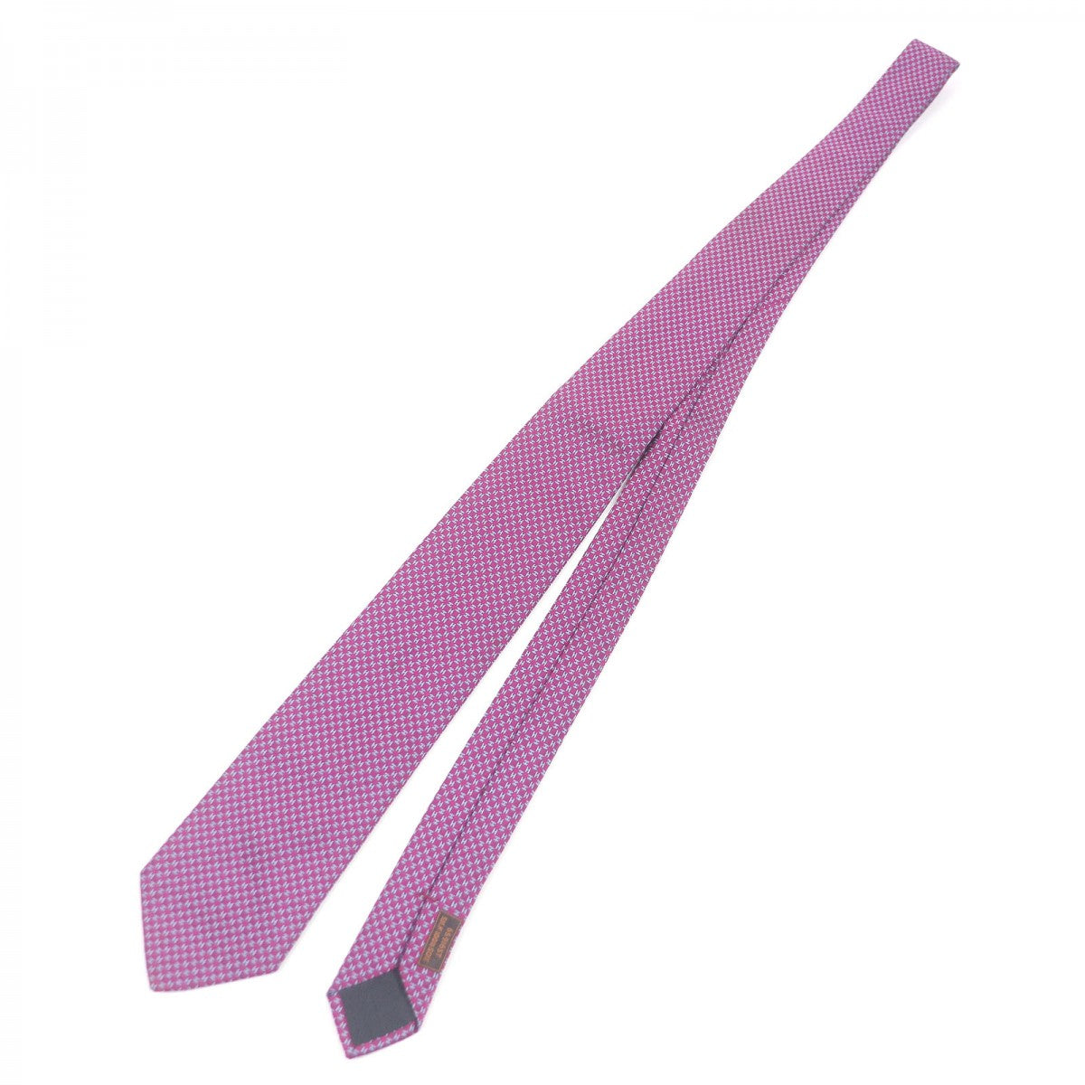 HERMES tie 659165T Main: 100% silk purple mens