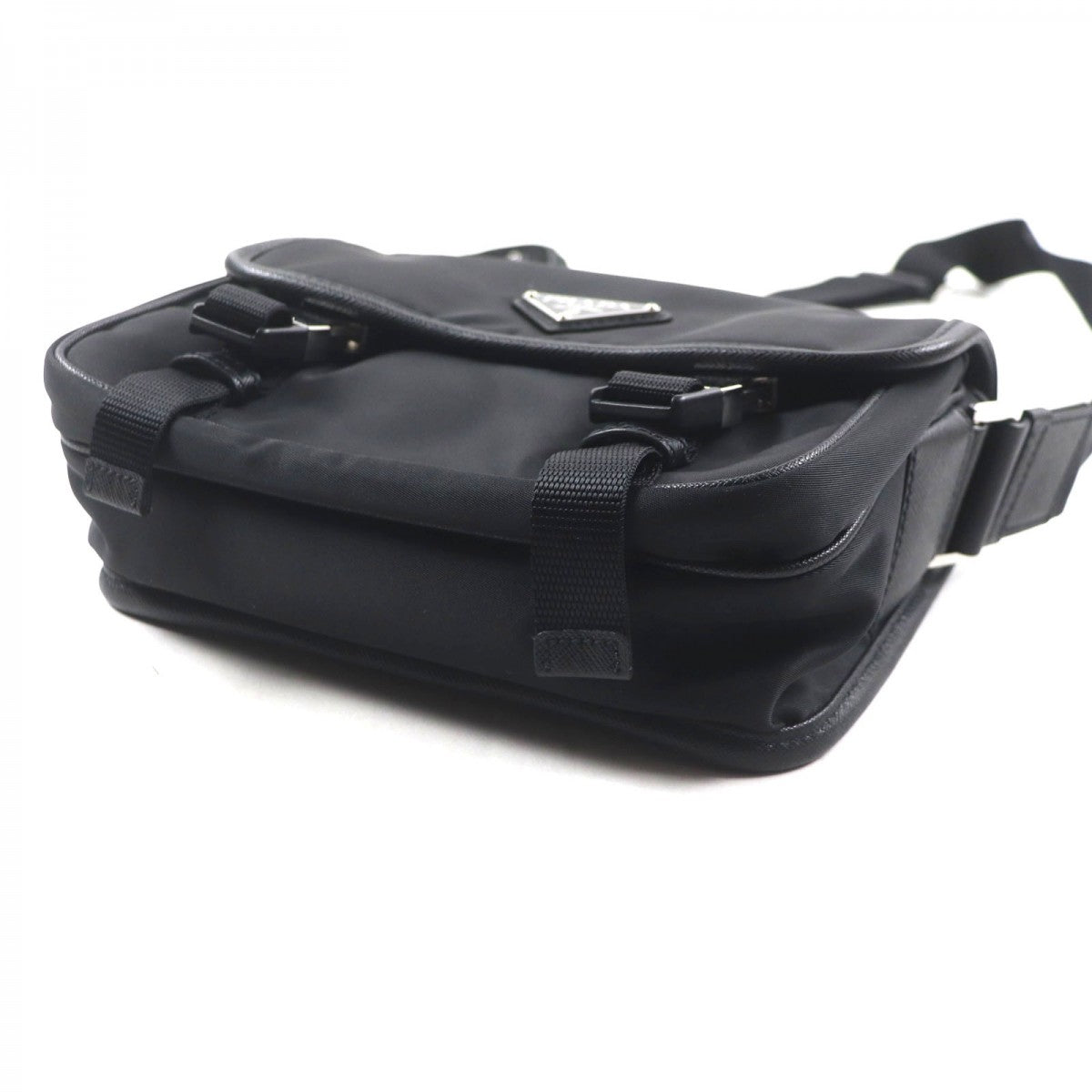 PRADA Shoulder Bag 2VD034 Main: Tessuto, Part: Saffiano leather black mens