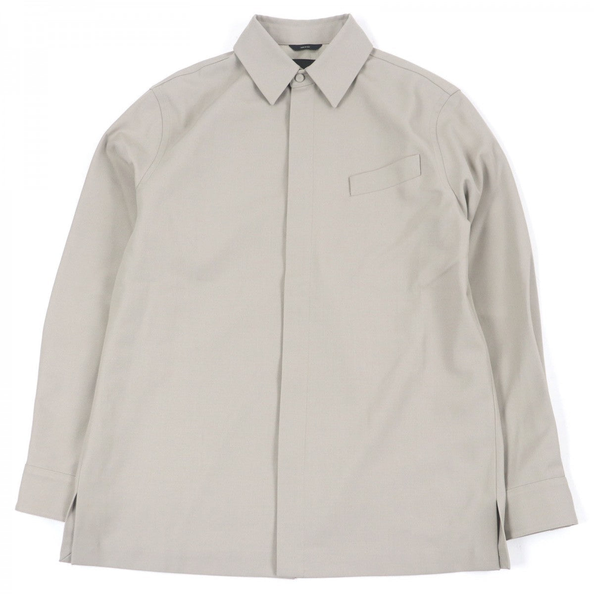 FENDI Long sleeve shirt FW1145 Main: 55% polyester, Main: 45% wool beige mens 44