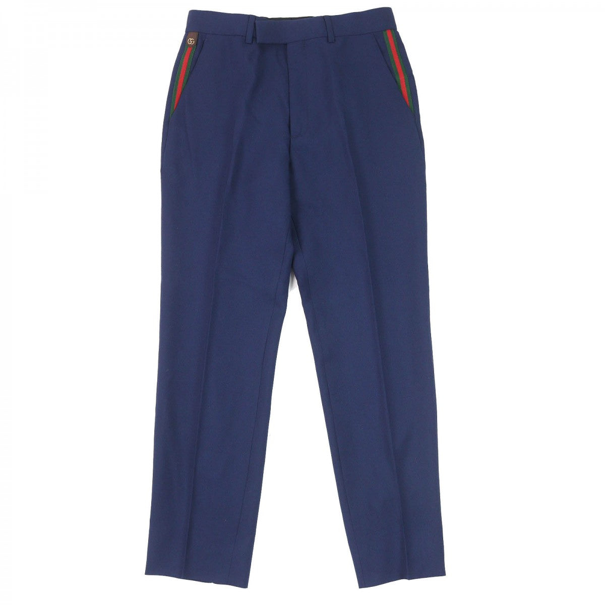GUCCI slacks 698813 Outer: 80% wool, Outer: 16% mohair, Part: 46% acrylic, Part: 46% wool, Part: 8% polyester blue mens 46