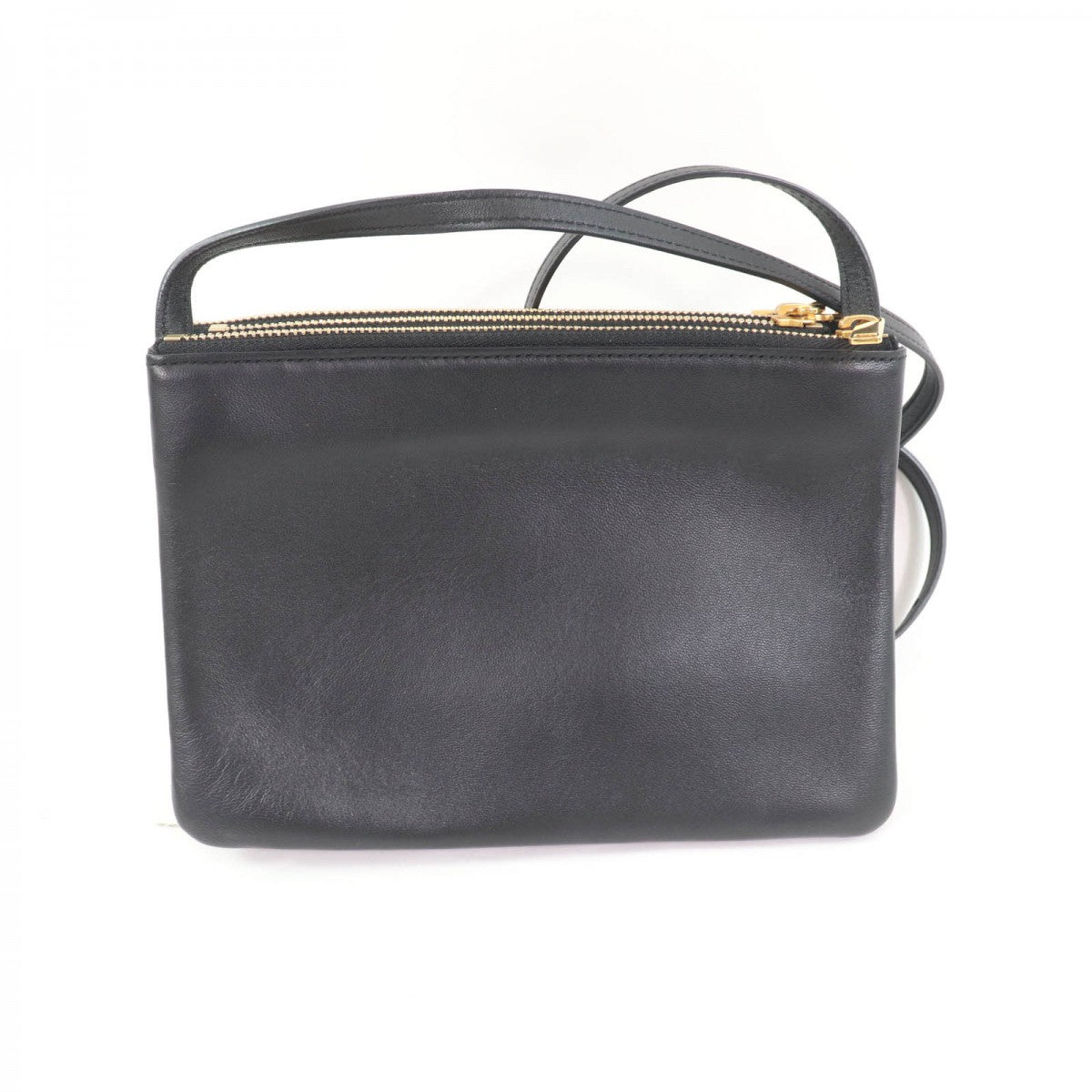 CELINE Shoulder Bag 19203 Main: Smooth lambskin black Trio Small Women