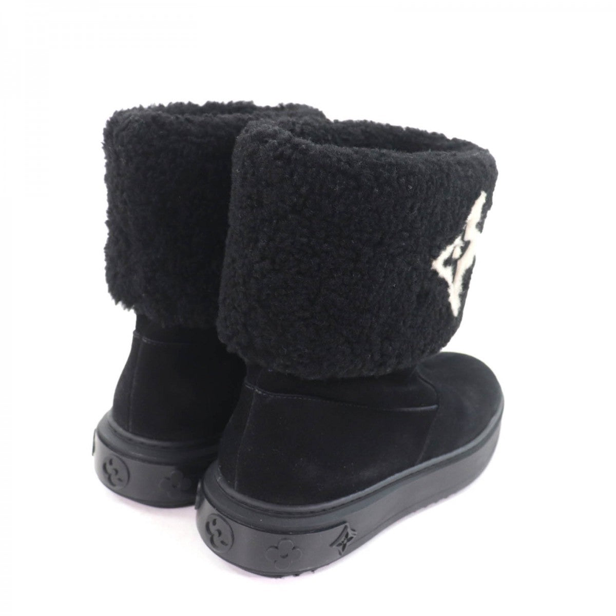 LOUIS VUITTON boots Main: Mouton black Snowdrop Line Women 37