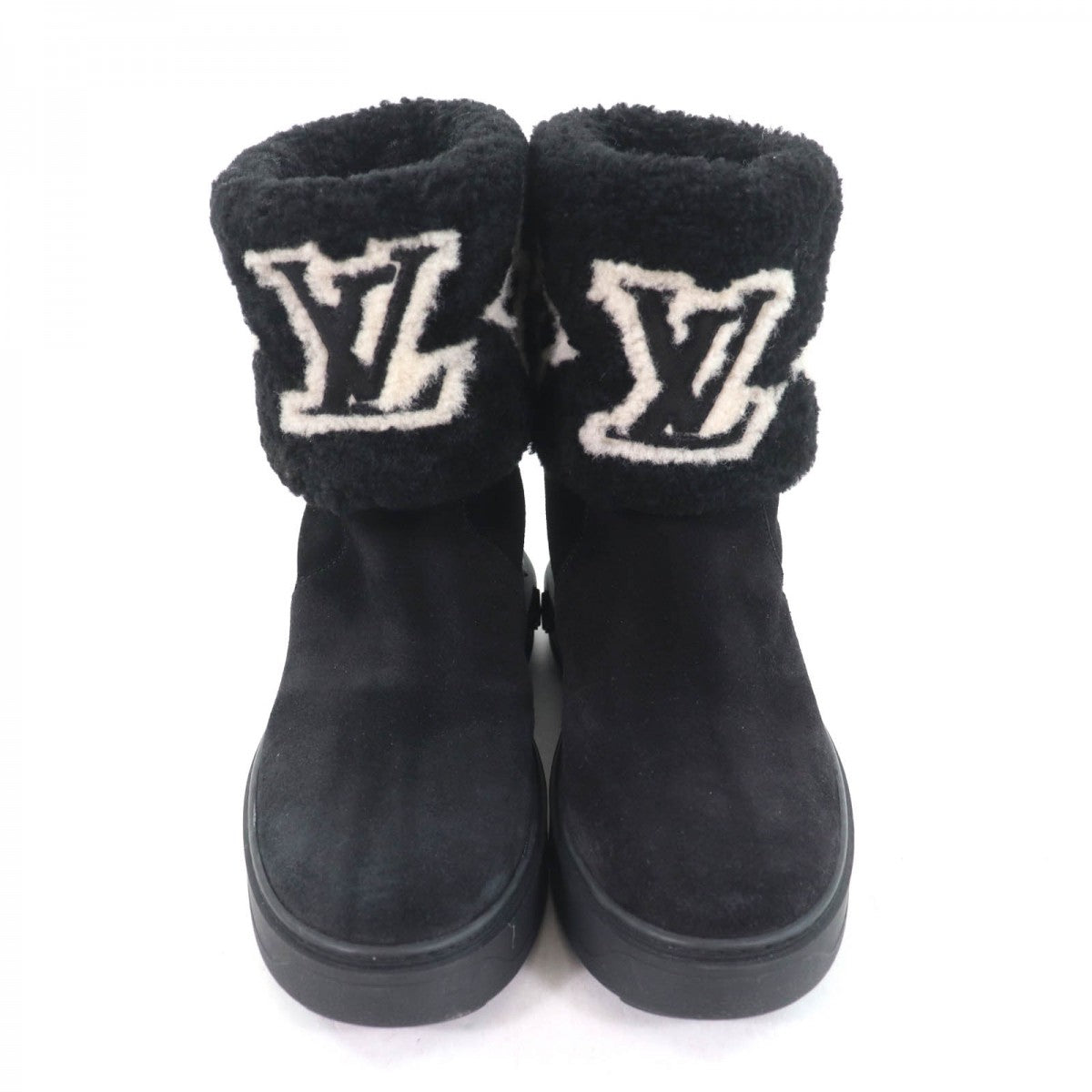 LOUIS VUITTON boots Main: Mouton black Snowdrop Line Women 37