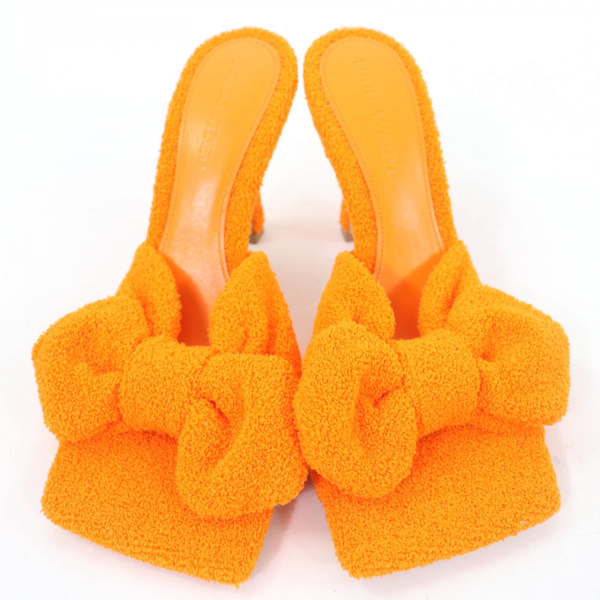 BOTTEGAVENETA Sandals 690025 pile Orange High heels EASY TOWEL Women 36