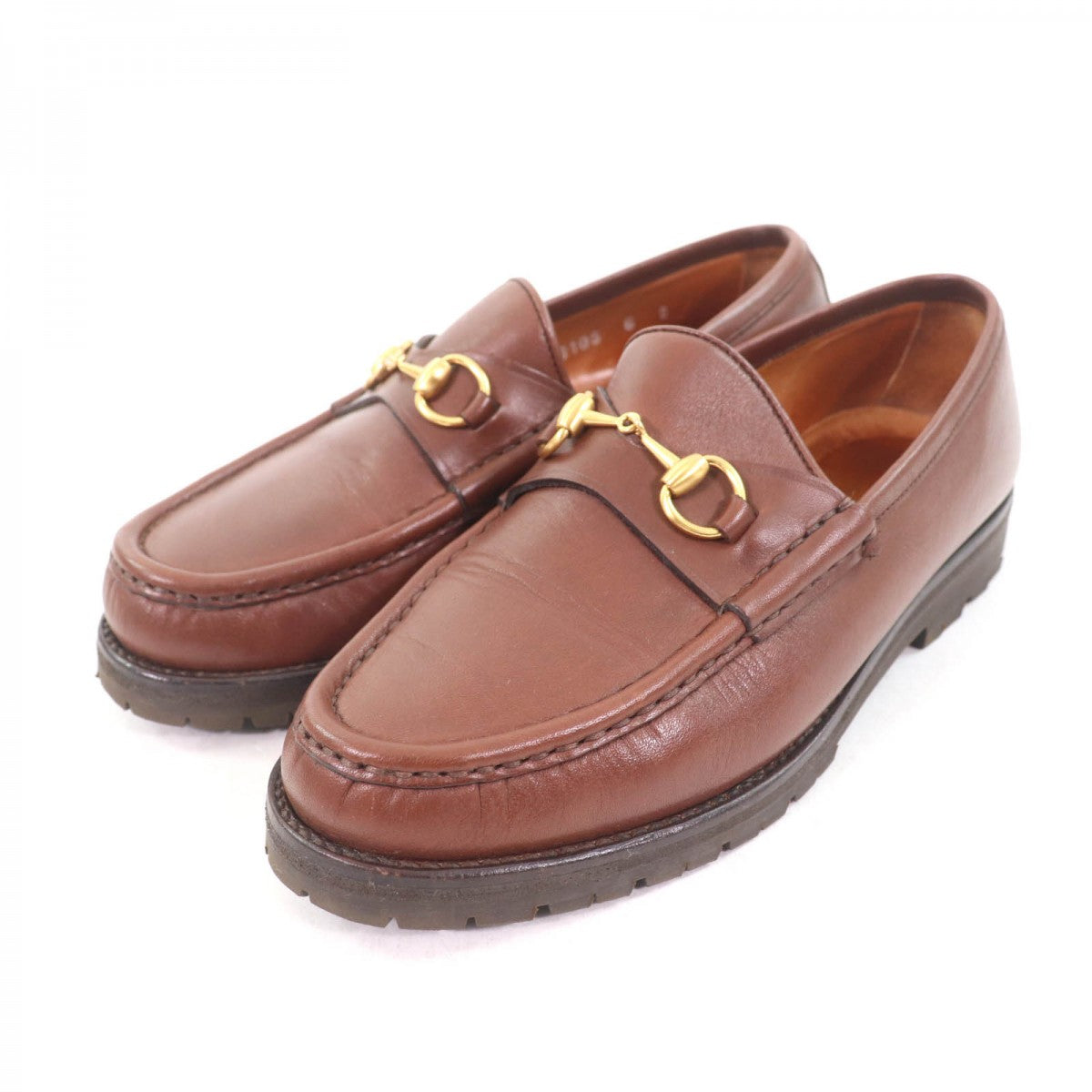 GUCCI loafers 101 6105 Main: Leather Brown Women 6