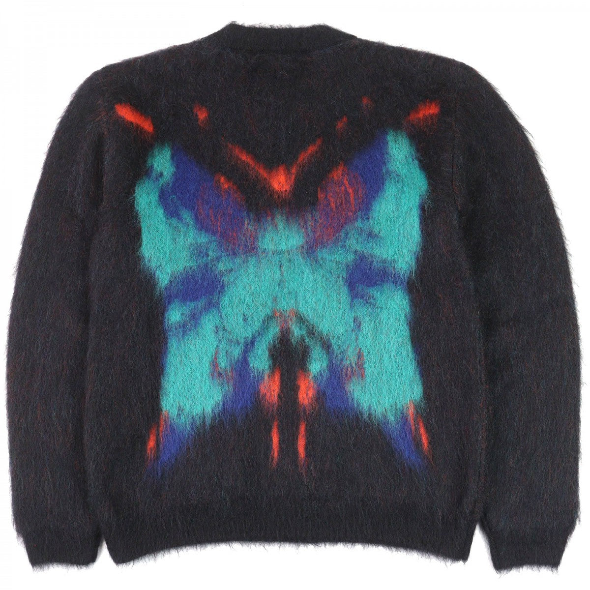 LOUIS VUITTON knit Main: 67% mohair, Main: 5% wool, Main: 28% nylon Black multicolor mens M