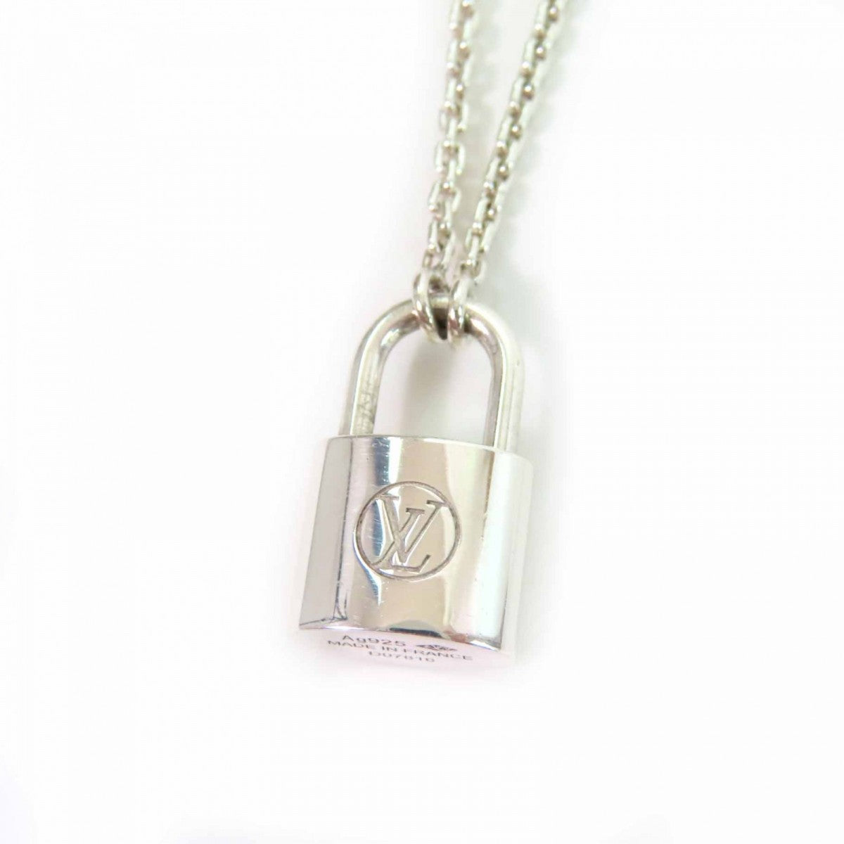 LOUIS VUITTON Necklace Q93559 Mainï¿½FAG925 Silver Pandantif Lockit Women