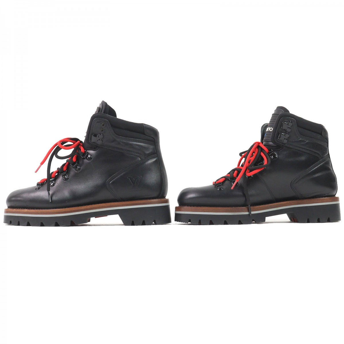 LOUIS VUITTON short boots Main: Leather black Alpinist Line mens 5.5