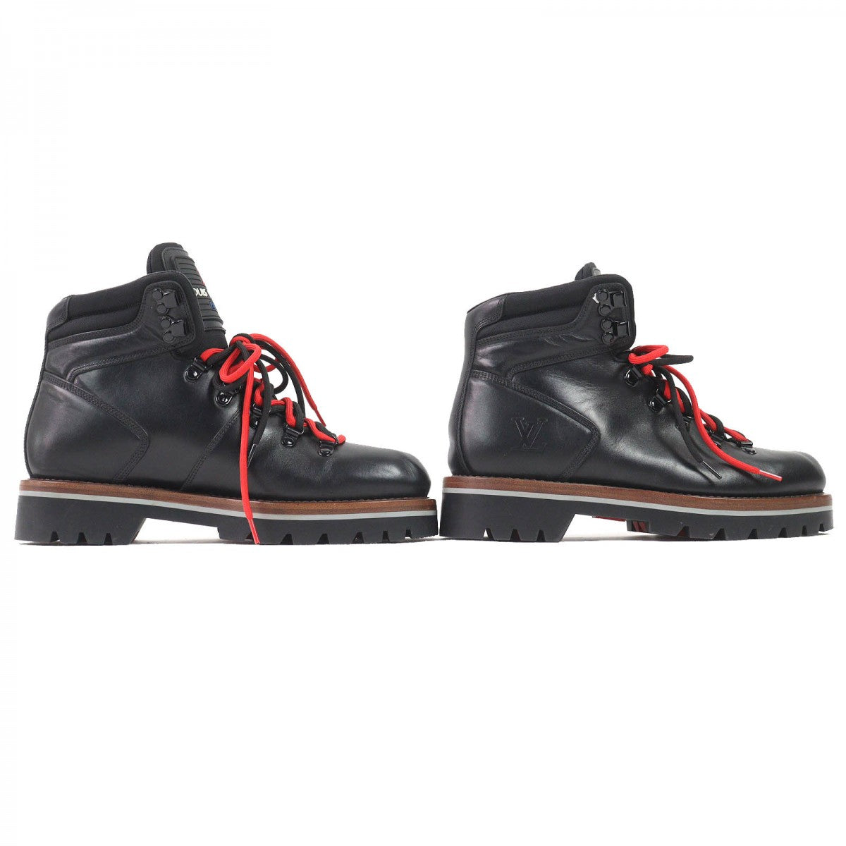 LOUIS VUITTON short boots Main: Leather black Alpinist Line mens 5.5