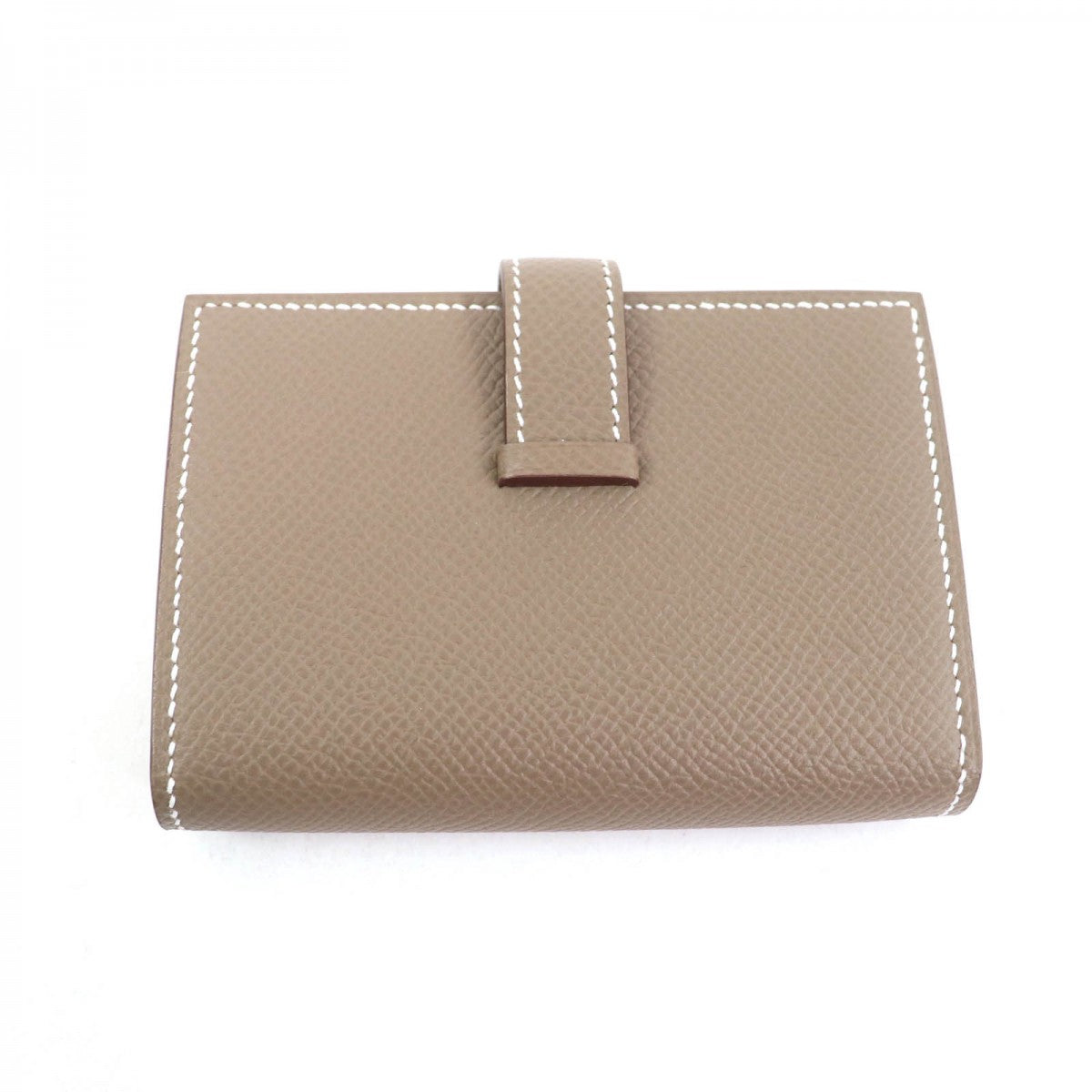 HERMES Card Case Epsom beige Bearn Mini