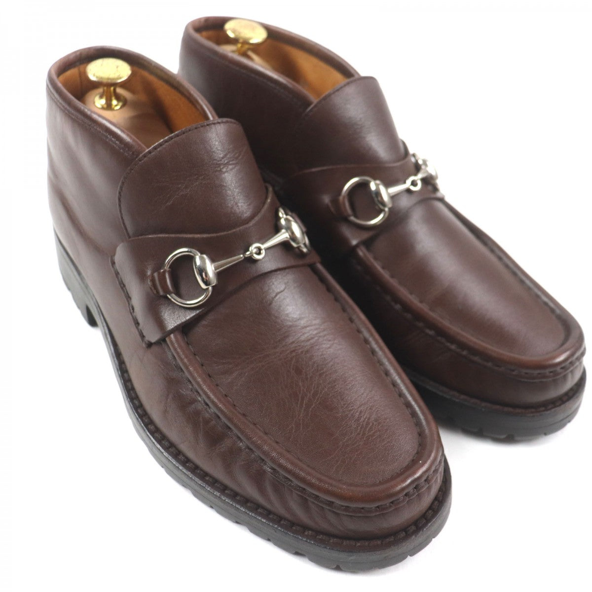 GUCCI Ankle boots 1140067 Main: Leather Dark brown mens 40