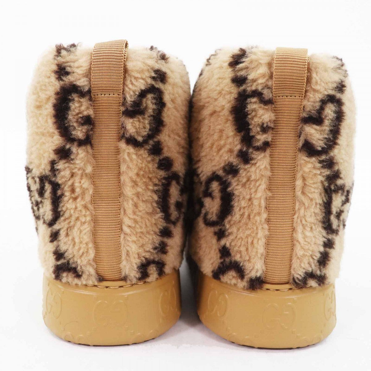 GUCCI Ankle boots 762178 Main: Boa Beige brown Women 34.5