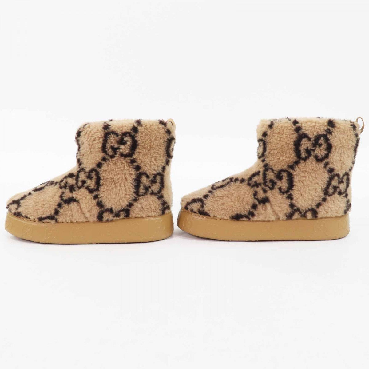 GUCCI Ankle boots 762178 Main: Boa Beige brown Women 34.5