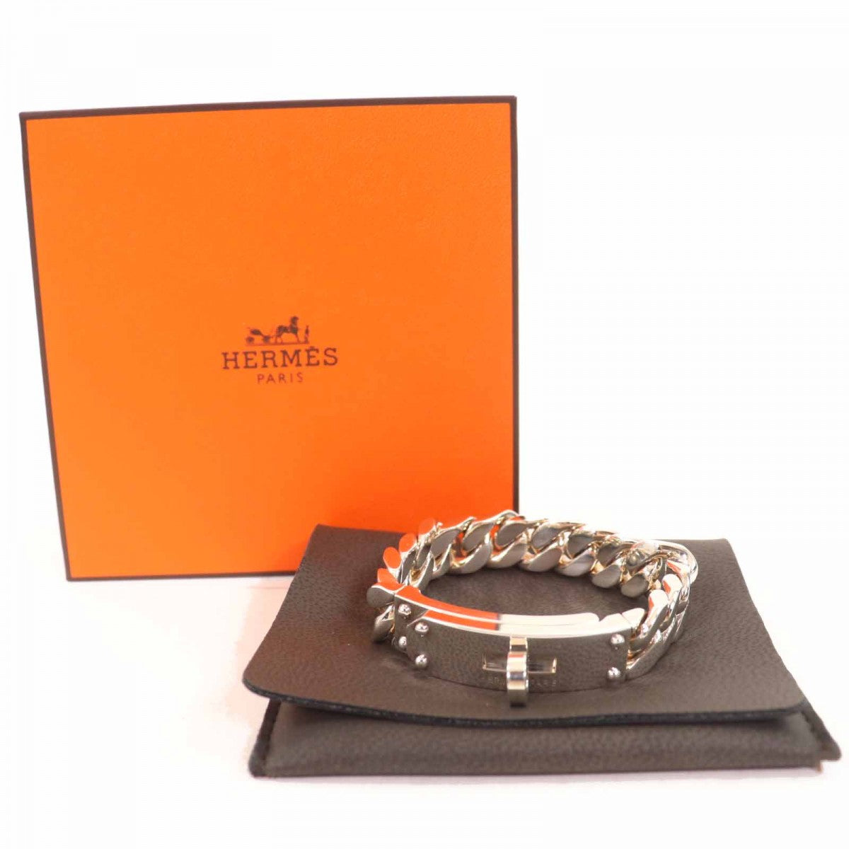 HERMES bracelet Main�FSV925 Silver Kelly Grummett GM Women