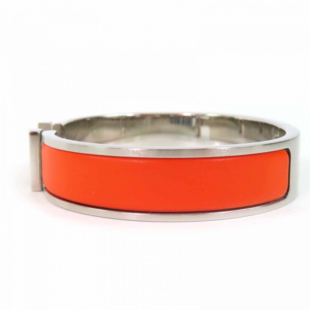 HERMES Bangle Main: Metal Orange Silver Quick HPM Women