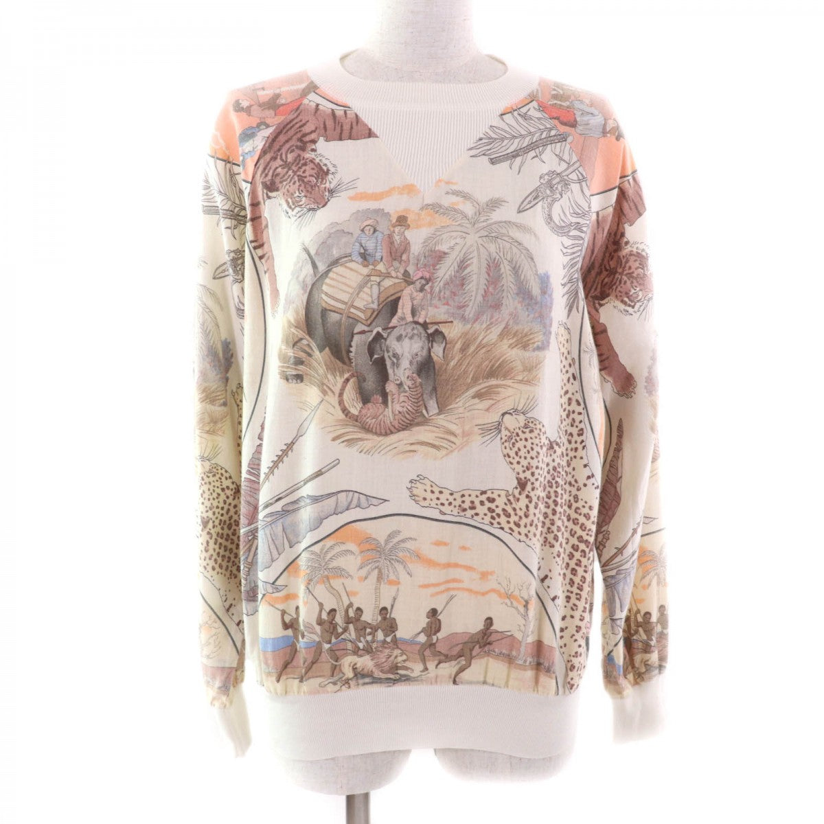 HERMES tops Main: 100% cotton, some: 47% cotton, some: 27% linen, some: 26% silk, some: 47% cotton Multi jungle Women 40