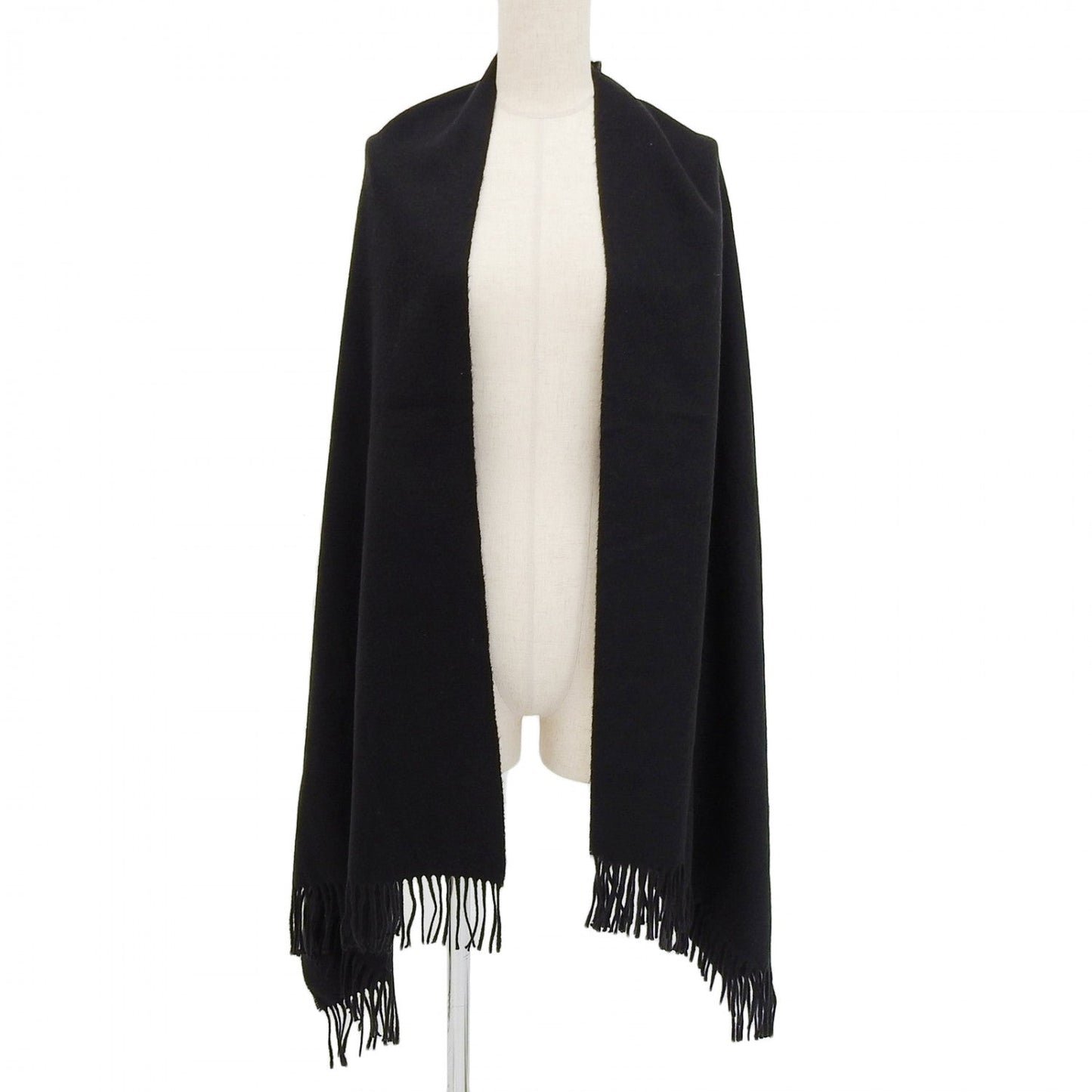 HERMES Scarf cashmere black